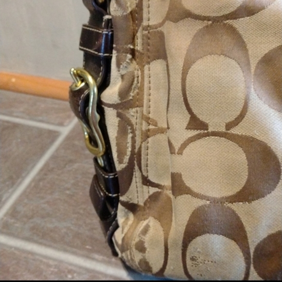 Coach 12674 Zoe Jaquard & Leather Signature Hobo Shoulder Bag - Picture 3 of 12